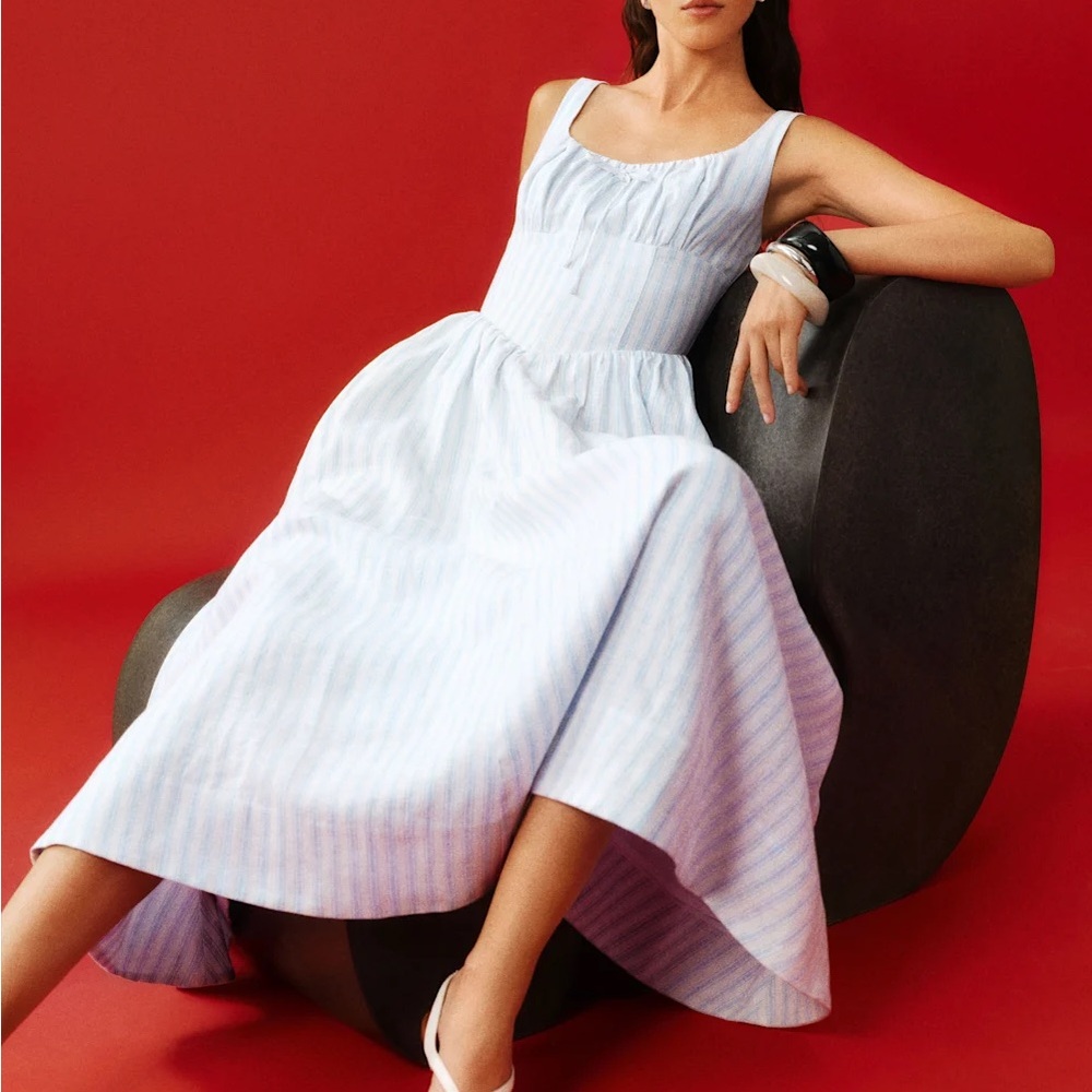 Reformation Balia Linen Dress